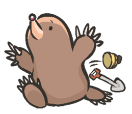 Horio the carefree mole, 21 years old sticker #5519365