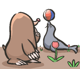 Horio the carefree mole, 21 years old sticker #5519366