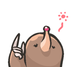 Horio the carefree mole, 21 years old sticker #5519367