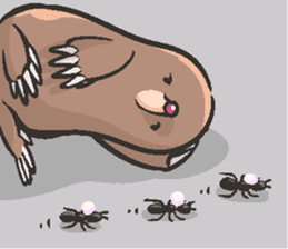 Horio the carefree mole, 21 years old sticker #5519369