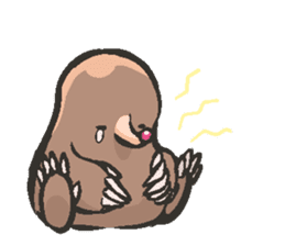 Horio the carefree mole, 21 years old sticker #5519370