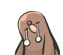 Horio the carefree mole, 21 years old sticker #5519375