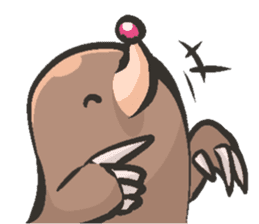 Horio the carefree mole, 21 years old sticker #5519377