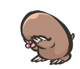 Horio the carefree mole, 21 years old sticker #5519378