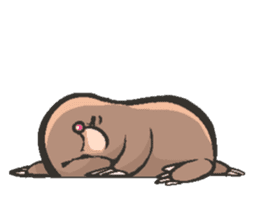 Horio the carefree mole, 21 years old sticker #5519382