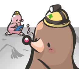 Horio the carefree mole, 21 years old sticker #5519383