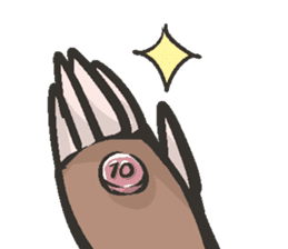 Horio the carefree mole, 21 years old sticker #5519385