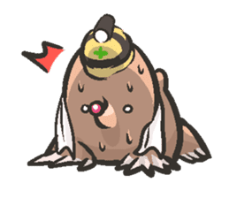 Horio the carefree mole, 21 years old sticker #5519386