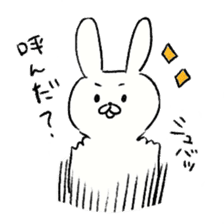 Comical rabbit! sticker #5519829