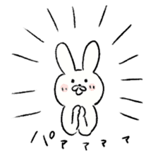 Comical rabbit! sticker #5519850