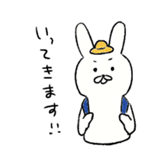 Comical rabbit! sticker #5519865