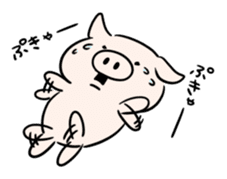 Gloomy pig. sticker #5520293