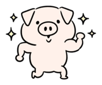 Gloomy pig. sticker #5520302