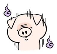 Gloomy pig. sticker #5520306