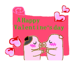 fine yoshi boy of a mini pig. sticker #5520750