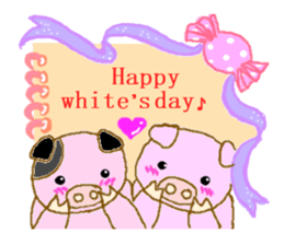 fine yoshi boy of a mini pig. sticker #5520751