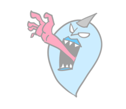 little blue ghost sticker #5521798