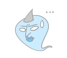 little blue ghost sticker #5521799