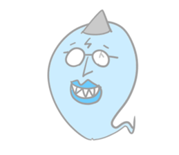 little blue ghost sticker #5521802