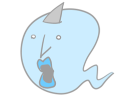 little blue ghost sticker #5521815