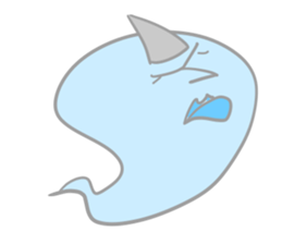 little blue ghost sticker #5521829