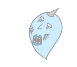 little blue ghost sticker #5521832