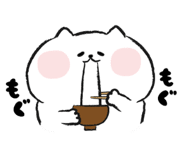 Marshmallow Cat - Mocchiri Neko - sticker #5522010