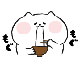 Marshmallow Cat - Mocchiri Neko - sticker #5522010