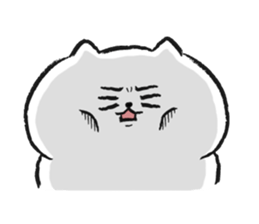Marshmallow Cat - Mocchiri Neko - sticker #5522018