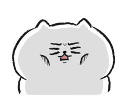 Marshmallow Cat - Mocchiri Neko - sticker #5522018