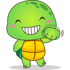Pura, the funny turtle, version 4 sticker #5523396