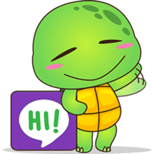 Pura, the funny turtle, version 4 sticker #5523397