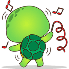 Pura, the funny turtle, version 4 sticker #5523399