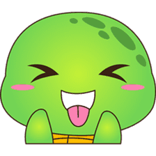 Pura, the funny turtle, version 4 sticker #5523401