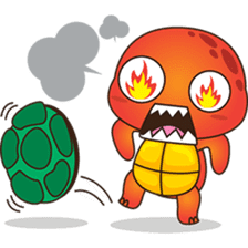 Pura, the funny turtle, version 4 sticker #5523403