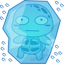 Pura, the funny turtle, version 4 sticker #5523411