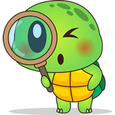 Pura, the funny turtle, version 4 sticker #5523412
