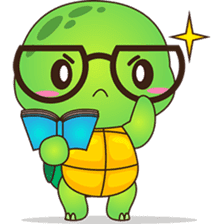 Pura, the funny turtle, version 4 sticker #5523413