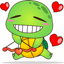 Pura, the funny turtle, version 4 sticker #5523414