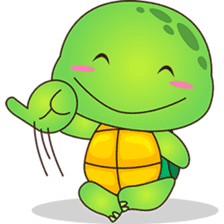 Pura, the funny turtle, version 4 sticker #5523416