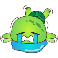 Pura, the funny turtle, version 4 sticker #5523419