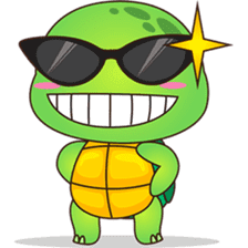 Pura, the funny turtle, version 4 sticker #5523422