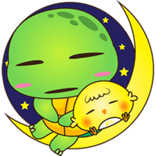 Pura, the funny turtle, version 4 sticker #5523423