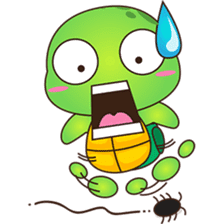 Pura, the funny turtle, version 4 sticker #5523424