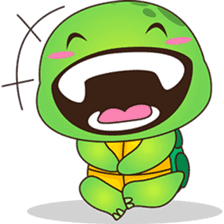Pura, the funny turtle, version 4 sticker #5523427