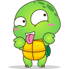 Pura, the funny turtle, version 4 sticker #5523428