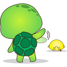 Pura, the funny turtle, version 4 sticker #5523431