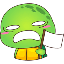 Pura, the funny turtle, version 4 sticker #5523435