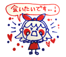 Tricolor girl sticker #5523530