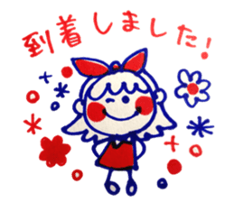 Tricolor girl sticker #5523535